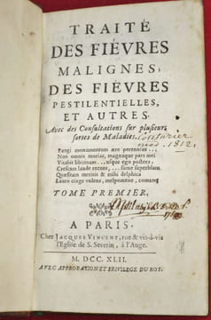 Traité des Fièvres malignes, des Fièvres pestilentielles et autres. Avec des Consultations sur plusieurs sortes de Maladies (2 volumes).. CHIRAC, ...