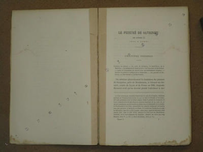 Histoire des couvents de Montbrison (2 volumes).