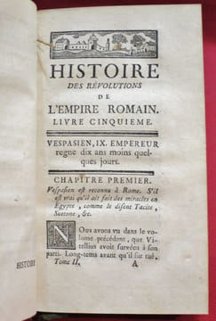 Histoire des Révolutions de l'Empire Romain pour servir de suite à celle des Révolutions de la République (2 volumes).. LINGUET Simon-Nicolas-Henri
