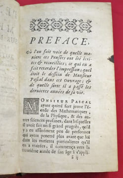 Pensées de Monsieur Pascal sur la Religion & sur quelques autres Sujets. Nouvelle édition, Augmentée de plusieurs Pensées, de sa Vie & de quelques ...