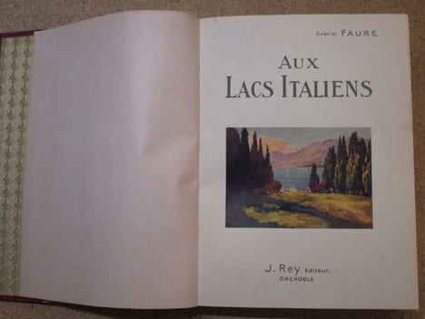 Aux lacs italiens.. FAURE Gabriel