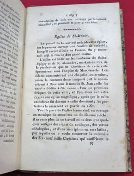 Description historique de Lyon, Ou Notice sur les Monumens remarquables et sur tous les objets de curiosité que referme cette Ville. Par N.F. COCHARD, ...