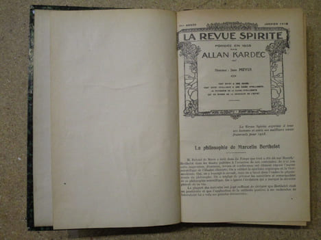 La Revue Spirite. 71e année, 1928.. KARDEC Allan (fondé par) / MEYER Jean