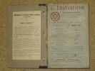 L'Initiation, revue philosophique des Hautes Etudes : octobre 1908, novembre 1908 et décembre 1908. PAPUS (sous la direction de)