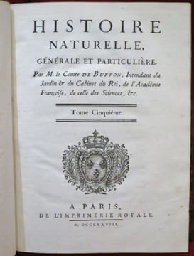 Oeuvres Complètes de M. Par M. le Comte de BUFFON, Intendant du Jardin & du Cabinet du Roi, de l'Académie Françoise, de celle des Sciences, &c. (Tome ...