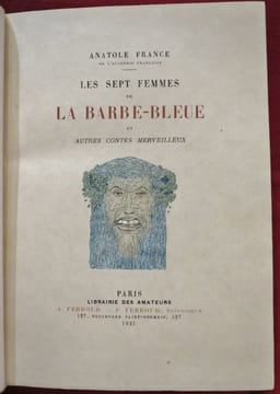 Les Sept Femmes de Barbe-Bleue et Autres Contes Merveilleux. Illustrations en couleurs de G.-A. MOSSA.. FRANCE, Anatole - MOSSA, Gustav-Adolf Ill.