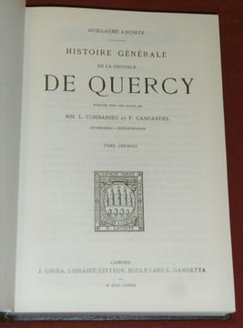 Histoire Générale de la Province de Quercy (4 volumes).. LACOSTE, Guillaume.