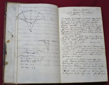 Manuscrit de 1819, sur les Projets Hydrauliques (Ports, Ecluses, Rivières, Ruisseaux, ...) 5 Textes entièrement manuscrits.