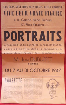 Les gens sont bien plus beaux qu'ils croient Vive leur vraie Figure, à la Galerie René Drouin, 17 Place Vendôme. Portraits à ressemblance extraite, à ...