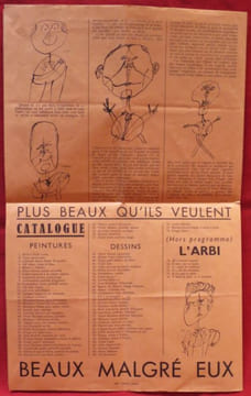 Les gens sont bien plus beaux qu'ils croient Vive leur vraie Figure, à la Galerie René Drouin, 17 Place Vendôme. Portraits à ressemblance extraite, à ...