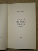 Poèmes des deux années 1953-1954. par CHAR René - Image 5