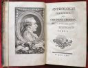 Anthologie Françoise (française) ou Chansons choisies, depuis le 13e siècle jusqu'à présent. Mémoire Historique sur la Chanson en Général et en ...