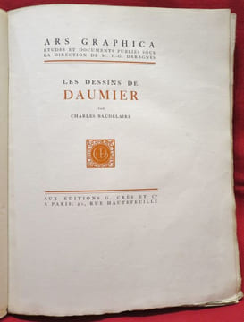 Les Dessins de Daumier par Charles Baudelaire.. BAUDELAIRE Charles - DAUMIER.