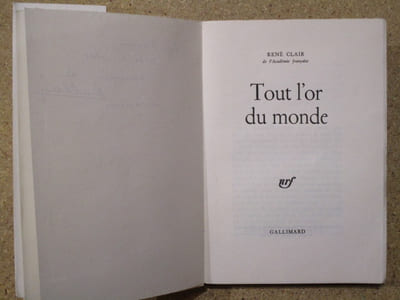 Tout l'or du monde, scénario.