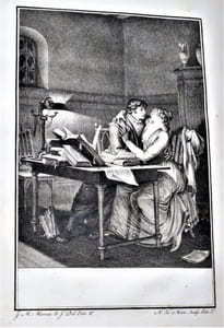 Lettres d'Héloïse et d'Abailard (Abélard); Edition ornée de huit Figures gravées par les meilleurs Artistes de Paris, d'après les dessins et sous la direction de MOREAU le jeune (3 volumes).