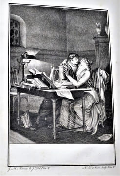Lettres d'Héloïse et d'Abailard (Abélard); Edition ornée de huit Figures gravées par les meilleurs Artistes de Paris, d'après les dessins et sous la ...