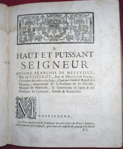 Recueil des TITRES et Autres Pièces authentiques concernant Les Privileges & Franchises du Franc-Lyonnais, Extrait sur les Originaux qui sont dans les Archives à Neufville. 