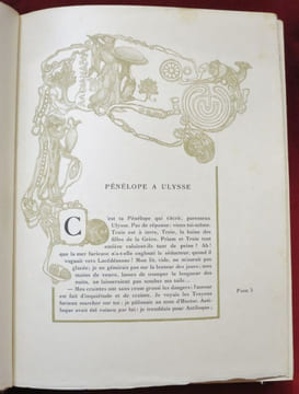 Lettres d'Amoureuses. Les Héroïdes. Traduction de G. Miroux. Illustrations de Manuel Orazi gravées sur bois par Perrichon.. OVIDE, (Publius Ovidius ...