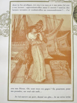 Lettres d'Amoureuses. Les Héroïdes. Traduction de G. Miroux. Illustrations de Manuel Orazi gravées sur bois par Perrichon.. OVIDE, (Publius Ovidius ...
