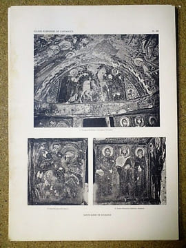 Une nouvelle province de l'art byzantin : les églises rupestres de Cappadoce. Planches, troisième album.. DE JERPHANION Guillaume