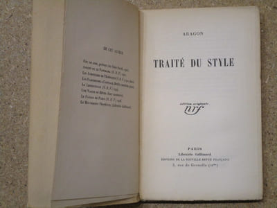 Traité du style.