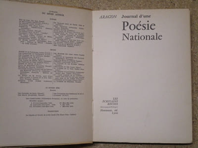 Journal d'une poésie nationale.