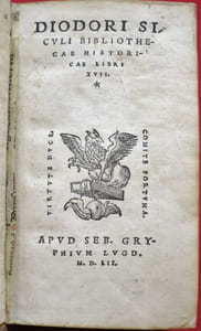 Diodori Siculi Bibliothecae Historicae Libri XVII.