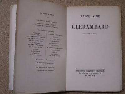 Clérambard, pièce en quatre actes.