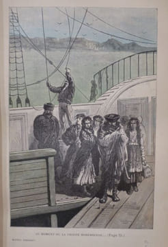 Michel Strogoff, de Moscou à Irkoutsk, suivi de Un drame au Mexique. Dessins de J. Férat, gravés par Ch. Barbant.. VERNE, Jules.