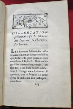 Chymie (chime) du Gout et de l'Odorat, ou Principes Pour composer facilement, & à peu de frais, les Liqueurs à boire, & les Eaux de senteurs. Avec ...