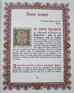 L'Eloge de la Folie d'Erasme. Traduction française Emmanuel des Essarts.. ERASME, Erasme de Rotterdam (Desiderius Erasmus Roterodamus) - REDER, ...