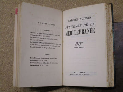 Jeunesse de la Méditerranée.