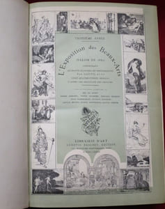 L'Exposition des Beaux-Arts (Salon de 1882). Quarante planches en photogravure par GOUPIL et Cie. Cent quatre-vingts dessins d'après les originaux des Artistes. Avec le Concours littéraire de MM. Ph. Bruty, Daniel Bernard, Victor Champier, Edouard Drumont, Jules Fleurichamp, Gustave Goetshy, Catulle Mendès, Eugène Montrosier, Gaston Schéfer.