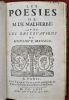 Les POESIES de M. DE MALHERBE, Avec les observations de MONSIEUR MENAGE. . MALHERBE, François de.