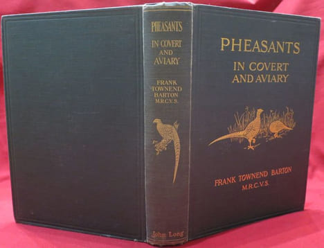 Pheasants in covert and aviary.. BARTON, Townend Frank.