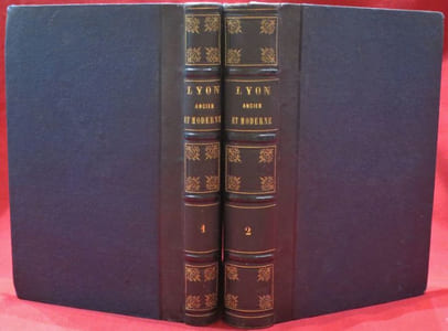 Lyon Ancien et Moderne par les Collaborateurs de la Revue du Lyonnais sous la Direction de Léon Boitel. Avec des Gravures à l'eau-forte et des vignettes sur bois par H. LEYMARIE.