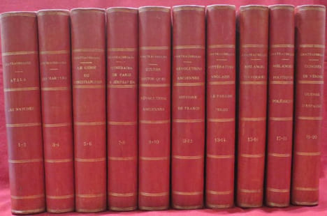 Oeuvres de CHATEAUBRIAND (10 volumes).. CHATEAUBRIAND, François René de.