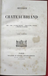 Oeuvres de CHATEAUBRIAND (10 volumes).