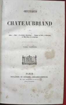 Oeuvres de CHATEAUBRIAND (10 volumes).. CHATEAUBRIAND, François René de.