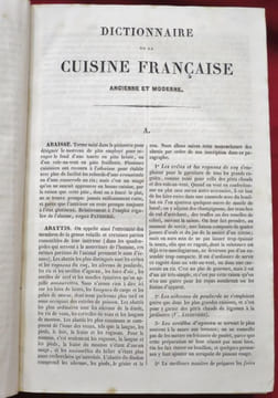 Néo-Physiologie du Gout par Ordre Alphabétique ou Dictionnaire Général de la Cuisine Française Ancienne et Moderne, ainsi que de l'Office et de la ...