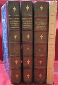 Les Châteaux Historiques (Manoirs, Maisons fortes, Gentilhommières, anciens Fiefs) du Lyonnais et du Beaujolais (Département du Rhône). Par Emile SALOMON. Ouvrage illustré de bois originaux par Marie GRANGER (4 volumes).
