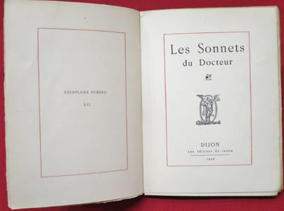Les Sonnets du Docteur.