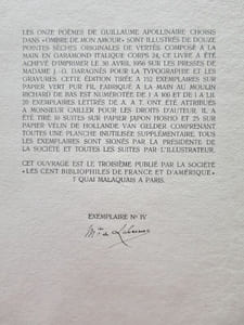 Ombre de mon amour. Poèmes illustrés de douze pointes sèches originales de Vertès.