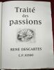 Traité des Passions. René Descartes. C.P. Josso. . DESCARTES, René - JOSSO, C. P.