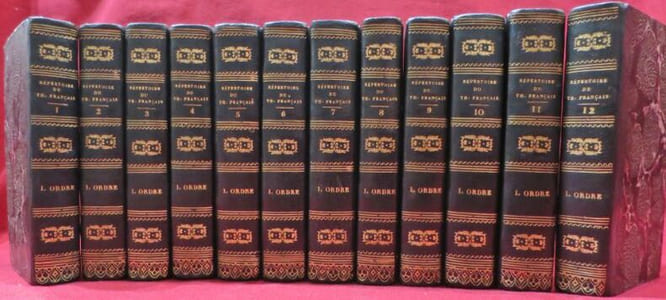 Répertoire du Théâtre Français (25 volumes).