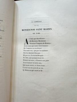 Vie de Monseigneur Saint Martin de Tours par Péan Gatineau Poète du XIIIe siècle publiée d'après un manuscrit de la Bibliothèque Impériale, par M. ...