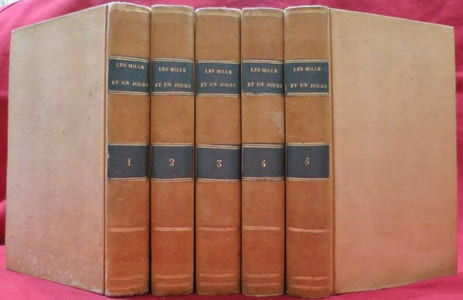Les Mille et un Jours, contes Orientaux. Traduits du Turc, du Persan et de l'Arabe par Petis-de-la-Croix, Galland, Cardonne, Chamis et Cazotte, etc. Avec une notice de M. Collin de Plancy. Ornés de dix belles gravures, Dessinées et gravées par nos premiers Artistes (5 volumes).