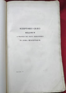 Recueil des Historiens des Croisades publié par les soins de l'Académie des Inscriptions et Belles-Lettres. Historiens grecs, T II. (vendu seul)