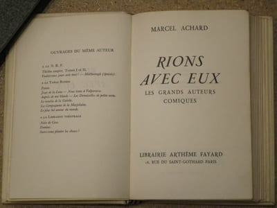 Rions avec eux : les grands auteurs comiques.