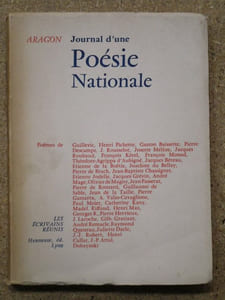 Journal d'une poésie nationale.